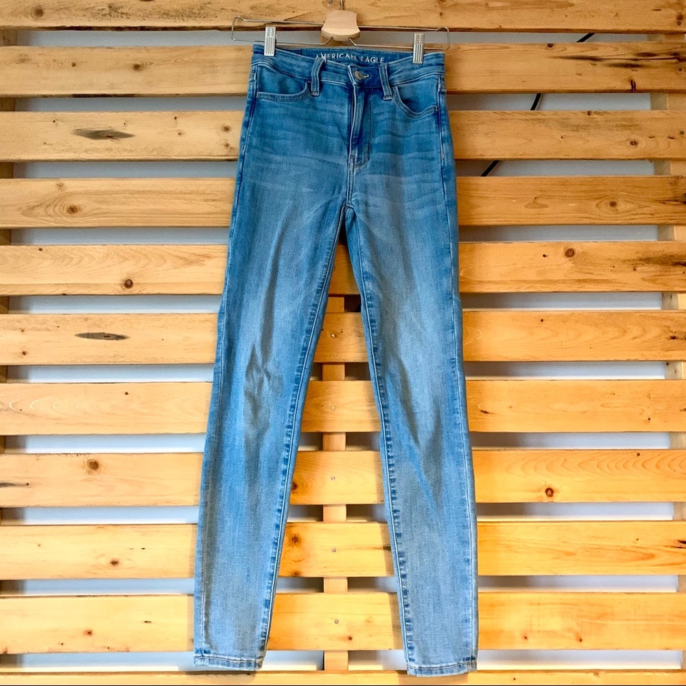 Super high rise jegging american eagle